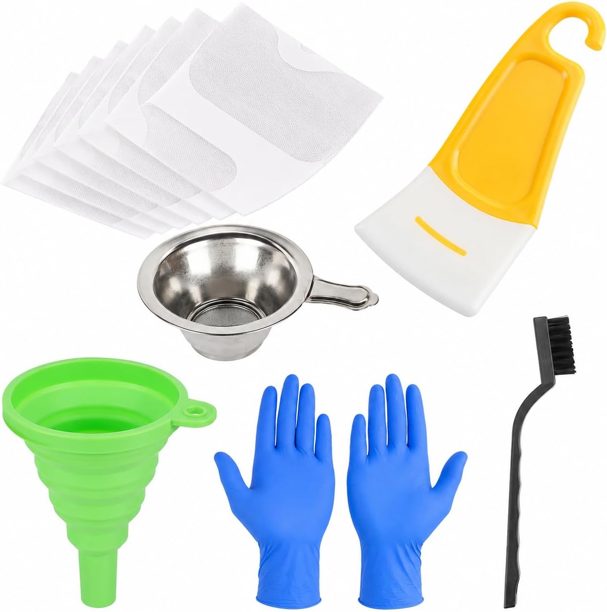 Proevove™ Resin Filter Funnel Kit — 20 Pieces — silicone funnel
